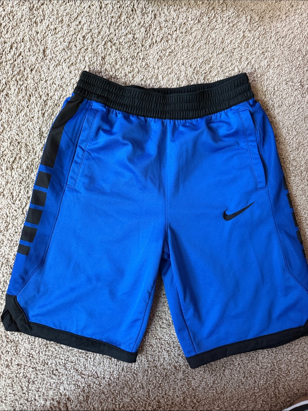 Nike Men’s Royal Blue Athletic Shorts with Black Accents